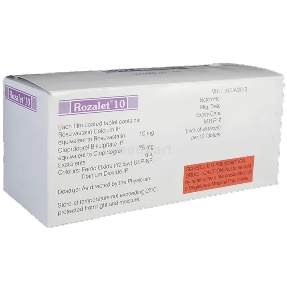 rozalet 10mg tablet 10's